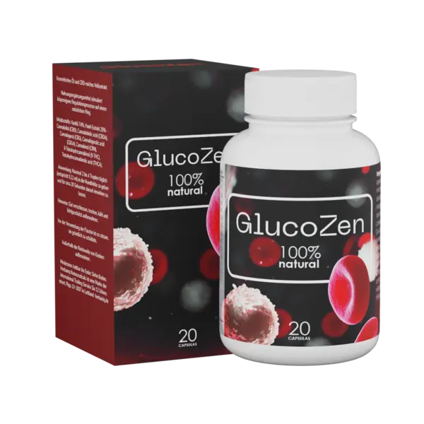 GlucoZen suplemento natural para el control del azúcar en sangre con cápsulas