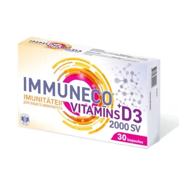 ImmuneCo Vitamins D3 : suplemento en cápsulas para reforzar el sistema inmunitario